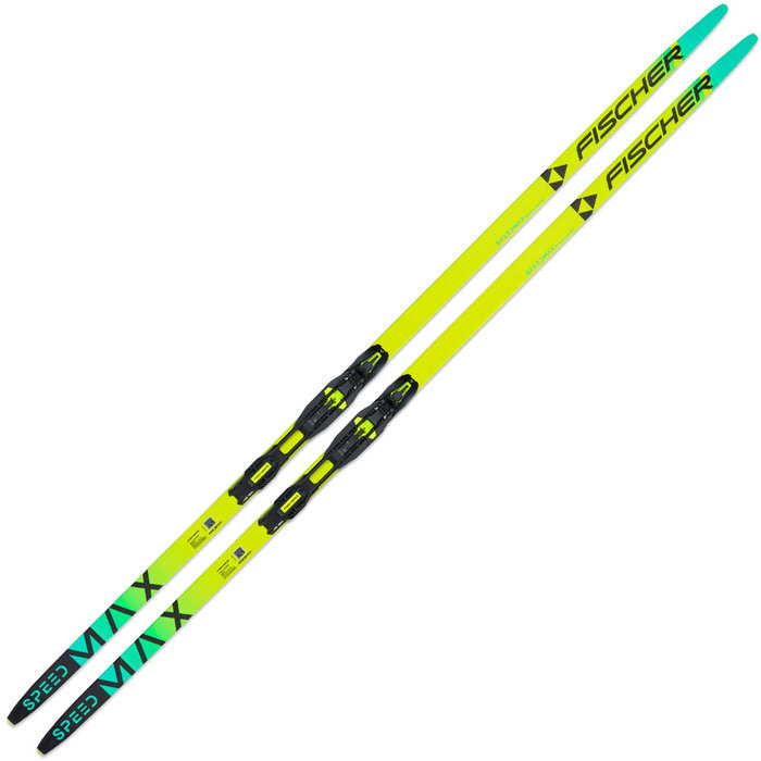 Лыжи беговые FISCHER SPEEDMAX 100 Classic Plus 902 Stiff (желтый/зеленый)
