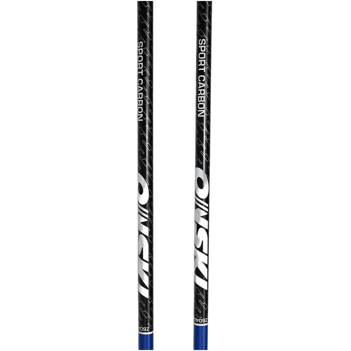 Лыжные палки ONSKI Sport Carbon (Карбон 40%+Стекло 60%) (черный/синий)