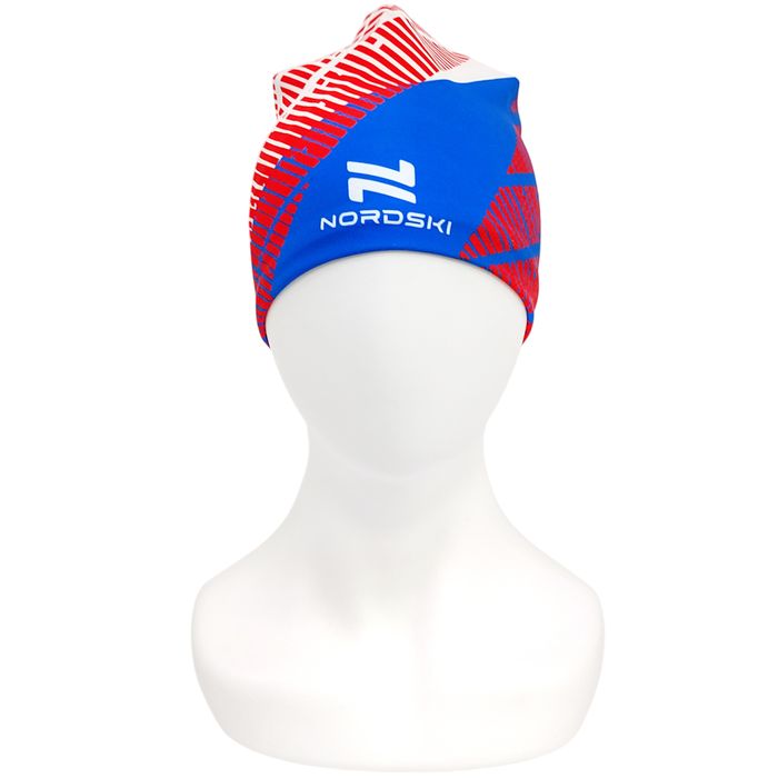 Шапка гоночная NORDSKI Heat (белый/синий/красный)