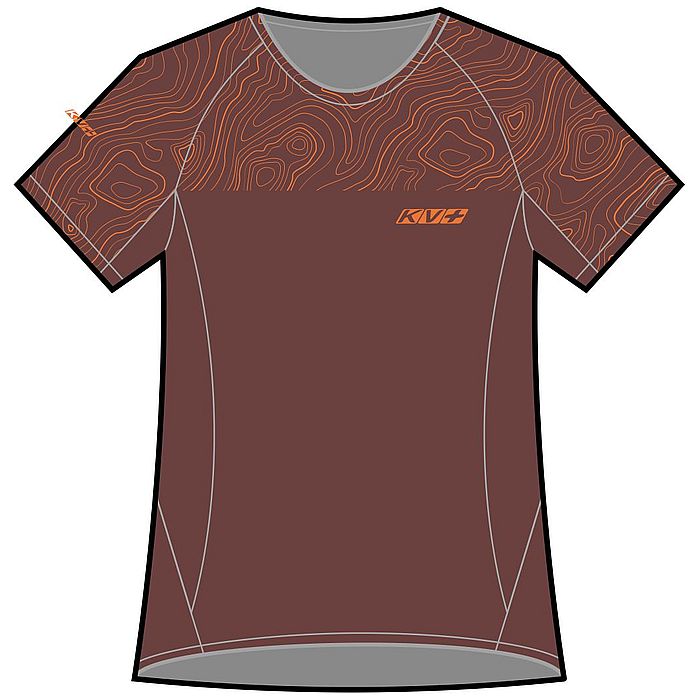 Футболка для бега женская KV+ Sprint Wave (бордовый)