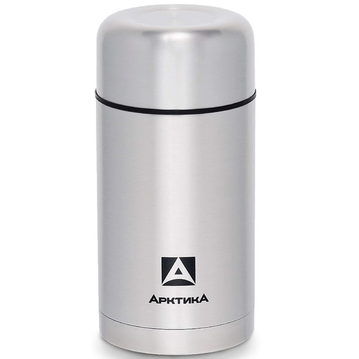 Термос Арктика с супершироким горлом для супа и еды, 1 л (металл)