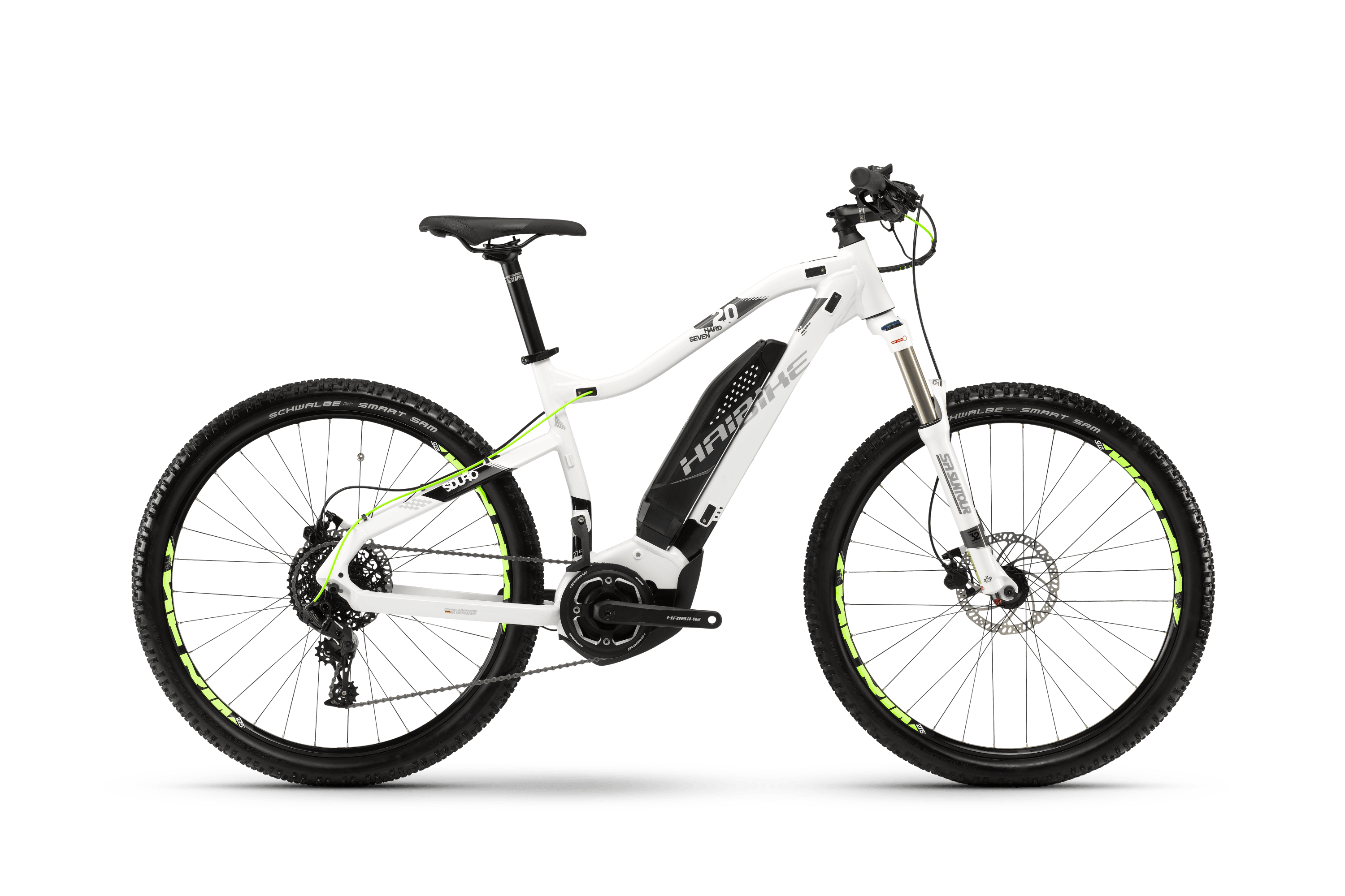 Электровелосипед HAIBIKE Sduro HardSeven 2.0 400 Wh. (белый) (2018)