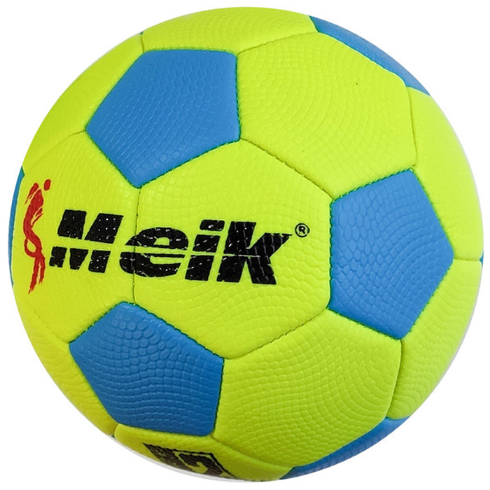 Мяч футбольный MEIK (PU 2,7мм, 160 гр.) (синий/желтый)