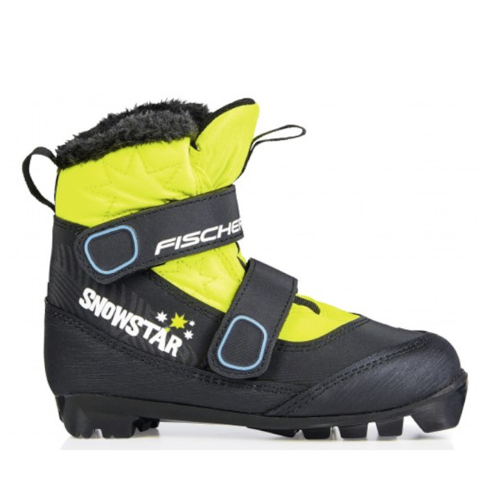 Лыжные ботинки FISCHER NNN Snowstar Black Yellow (S41021) (черный/желтый)