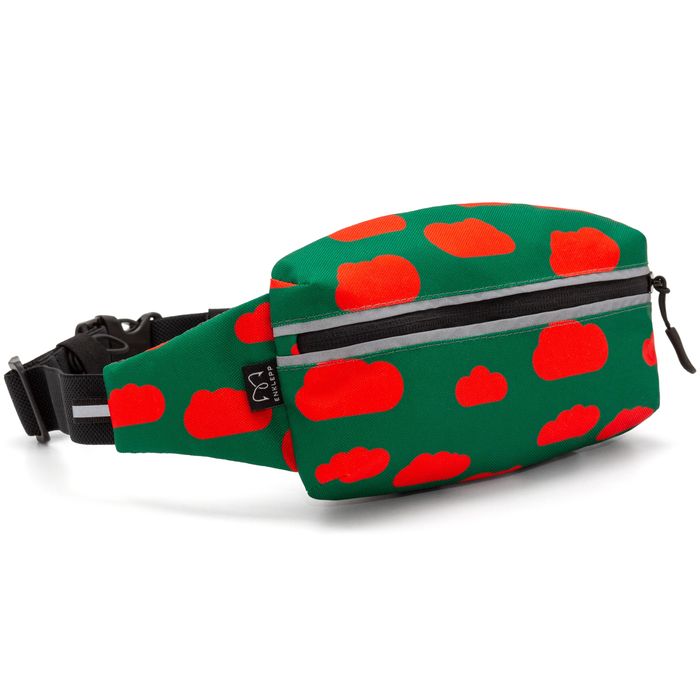 Сумка поясная ENKLEPP Marathon Waist Bag (зеленый/красный)