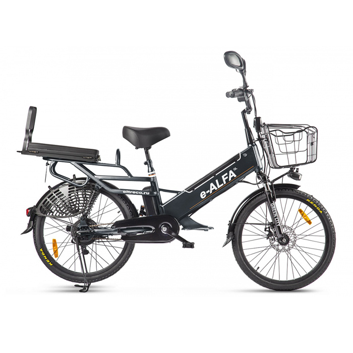 Электровелосипед GREEN CITY e-ALFA 500 Wh (черный) (2021)