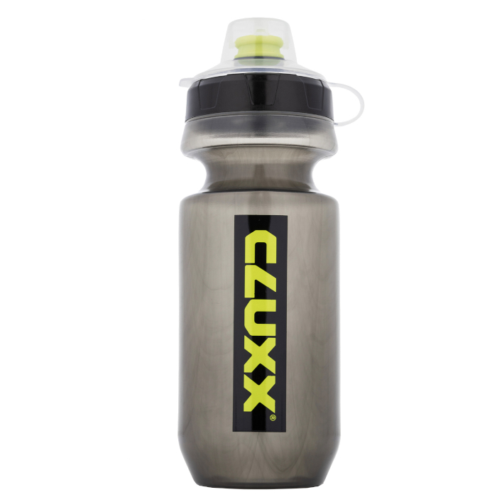 Фляга велосипедная CLUXX Ergo 550 (прозрачный/черный)