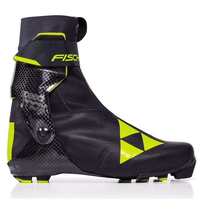 Лыжные ботинки FISCHER NNN Speedmax Skate (S01019) (черно/желтый)