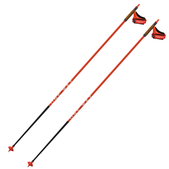 Лыжные палки ONEWAY (OZ41021) Storm 1 (Карбон 100%) (красный)