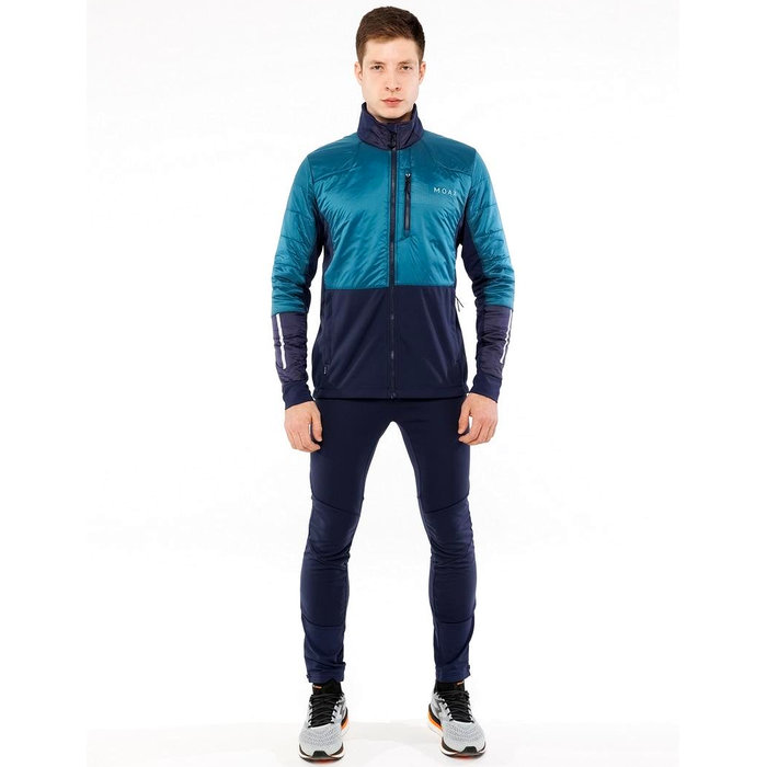 Куртка разминочная MOAX Tauri PRO Hybrid (синий/бирюзовый)