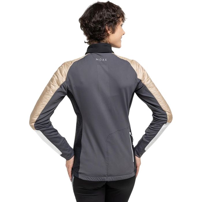 Куртка разминочная женская MOAX Tauri PRO Hybrid (желтый)