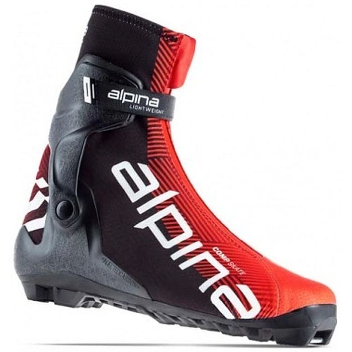 Лыжные ботинки ALPINA NNN Comp Skate (5371-1) (красный/черный)