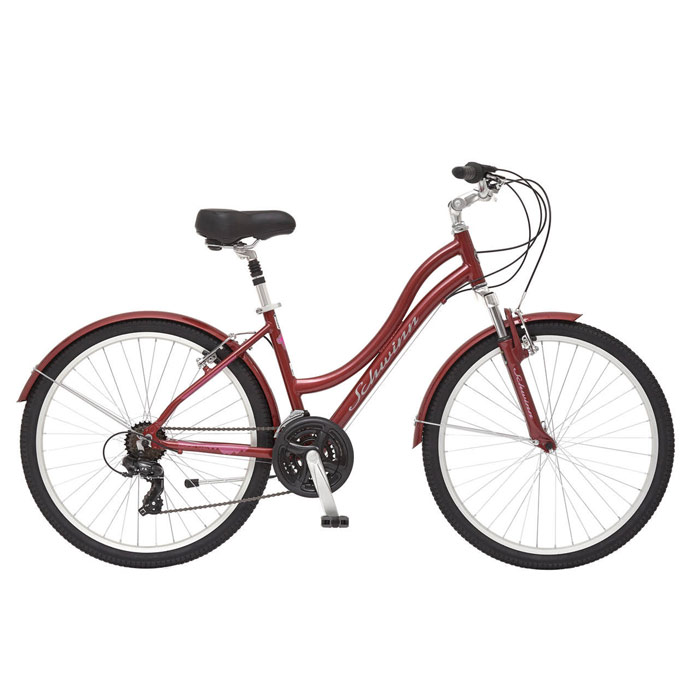 Велосипед SCHWINN Suburban Deluxe Ladies Red (т.красный) (2020)