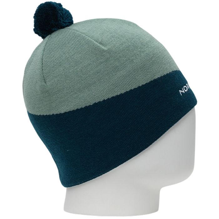 Шапка вязаная NORDSKI Line (голубой/синий/белый)