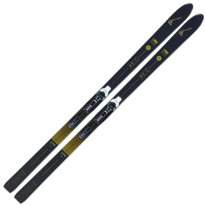 Лыжи беговые FISCHER Excursion 88 Crown/Skin (черный/желтый)