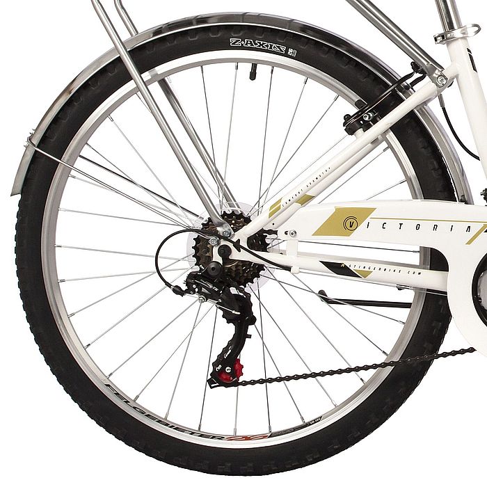 Велосипед STINGER Victoria 26&quot;, Steel, V-Brake, 18-Speed (белый) (2022)