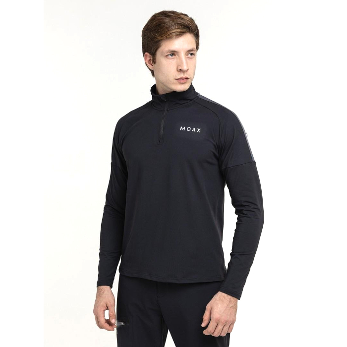 Термобелье мужское (верх) MOAX Uhta с молнией (черный)