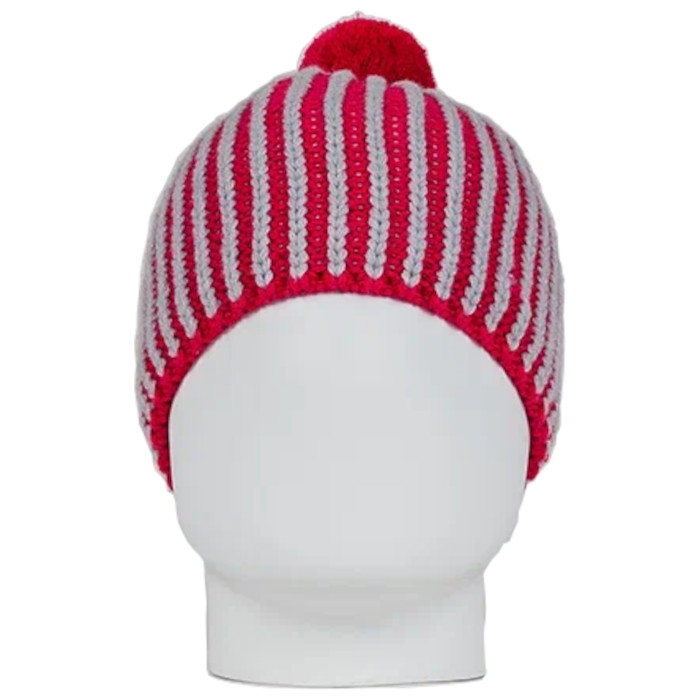 Шапка вязаная NORDSKI Wool (розовый/серый)
