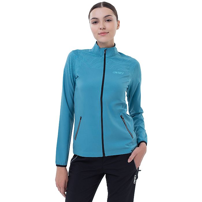 Куртка для бега женская KV+ Sprint Wave (голубой)