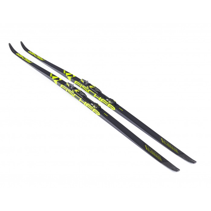 Лыжи беговые FISCHER Speedmax CL Cold Med IFP (черный/желтый)