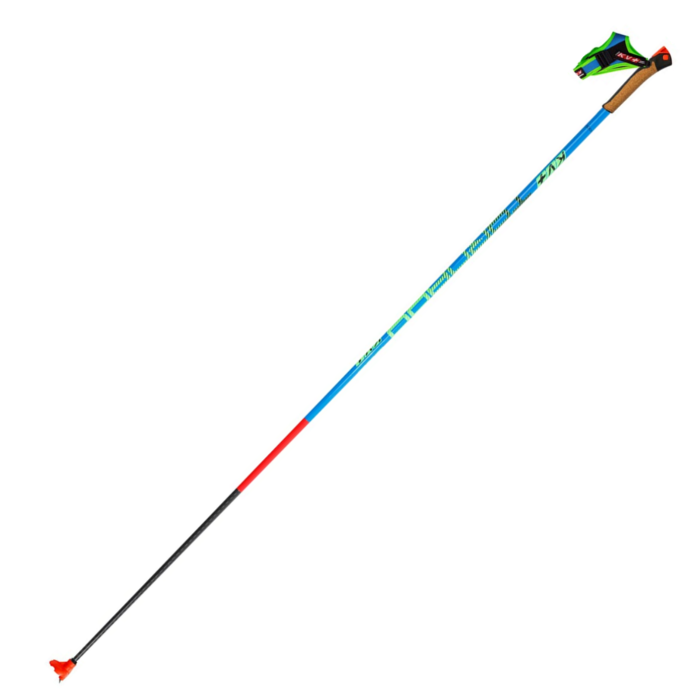 Лыжные палки KV+ (8P018.M) Marathon (Карбон 40%+Стекло 60%) (синий/черный)