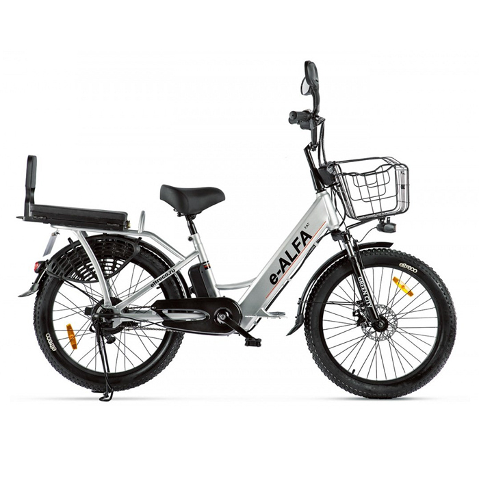 Электровелосипед GREEN CITY e-ALFA Fat 500 Wh (серый) (2020)