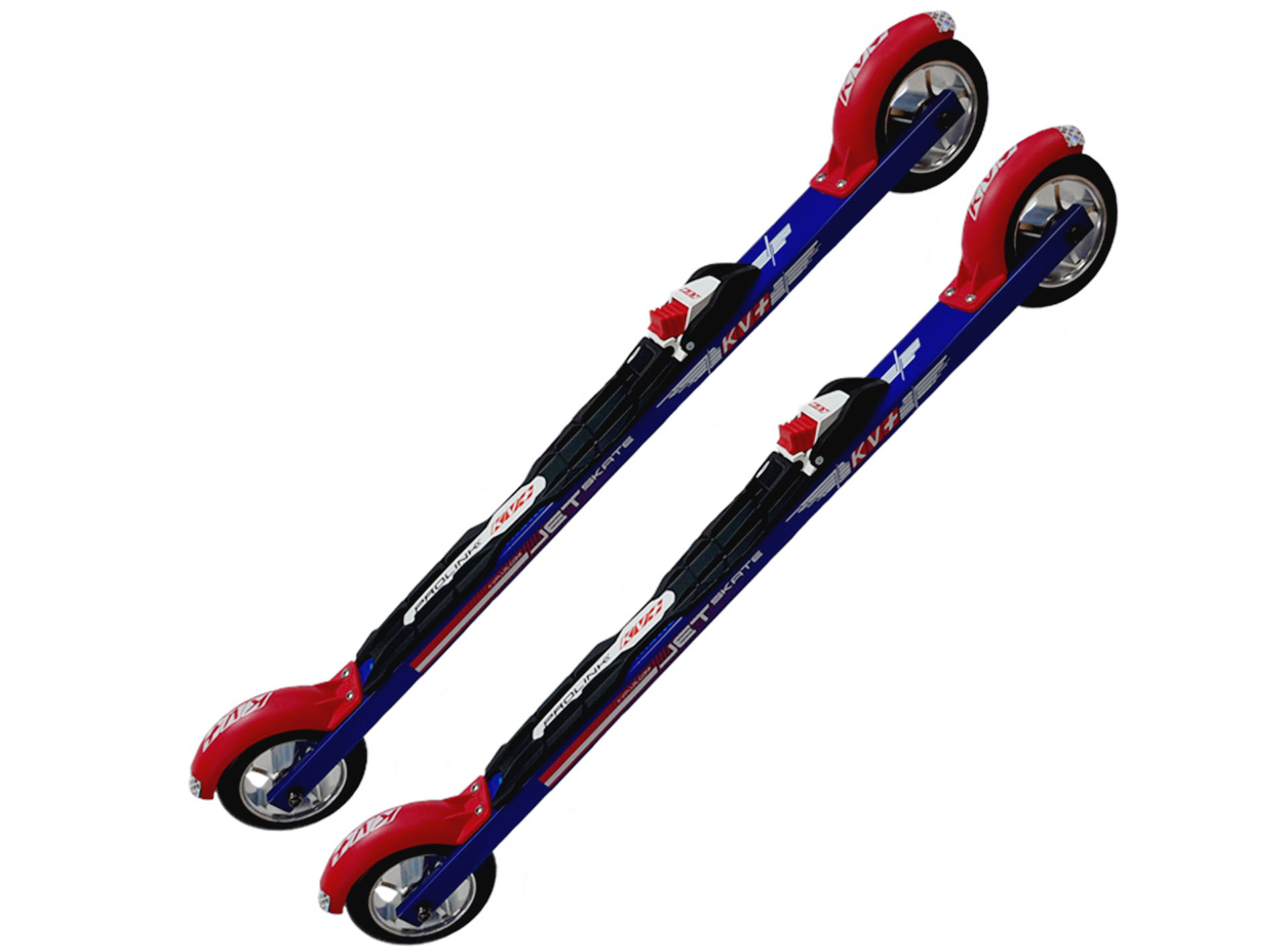 Лыжероллеры с креплениями KV+ Коньковые JET Rollski Skate 60 cм. (синий)