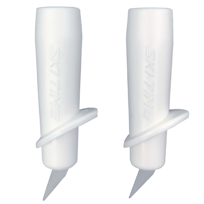 Опоры (лапки) SKI TIME (T-1) Для лыжероллерных палок (10 мм., белые, твердосплавный наконечник)