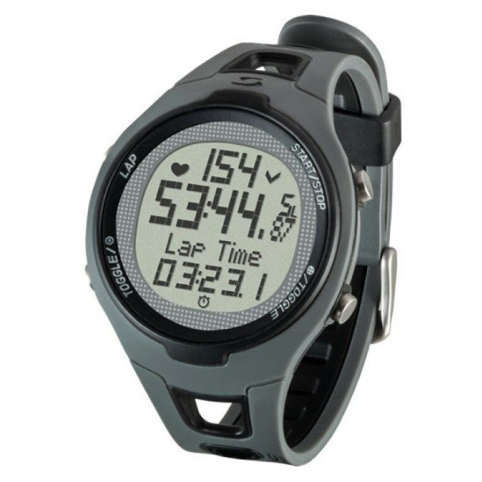 Часы спортивные SIGMA PC-15.11 (15 функций, пульсометр, таймер, калории) (21514) (серый)