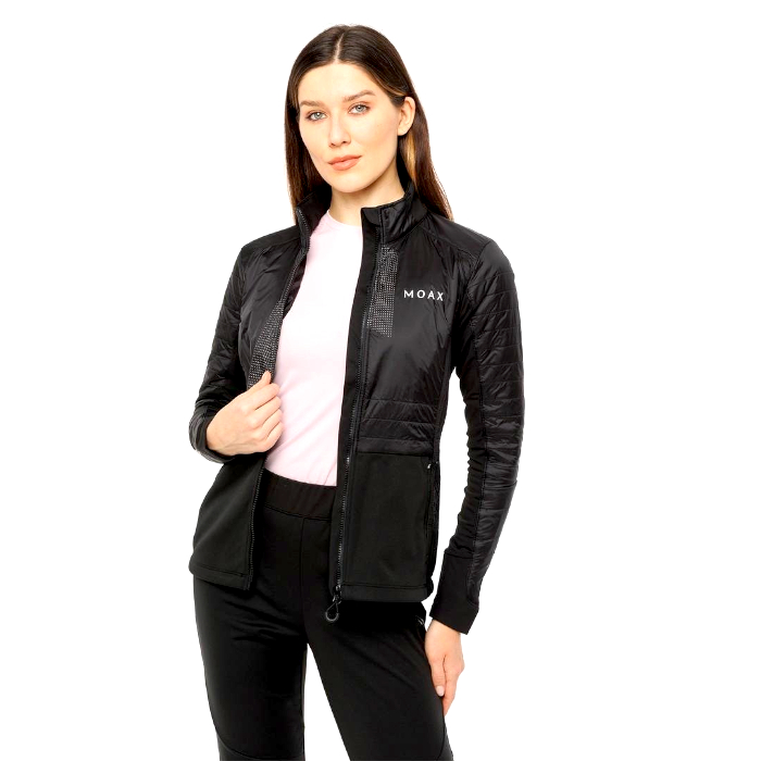 Куртка разминочная женская MOAX Tauri PRO Hybrid (черный)