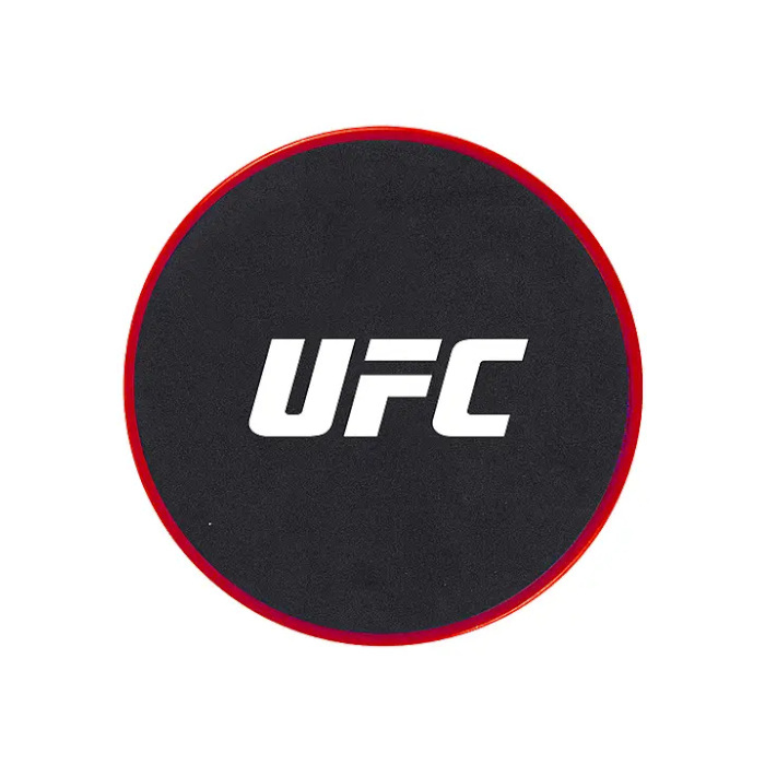 Набор UFC Скоростная скакалка и Слайдеры (черный/красный)