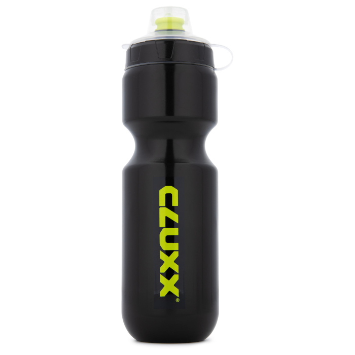 Фляга велосипедная CLUXX Ergo 750 (черный/желтый)