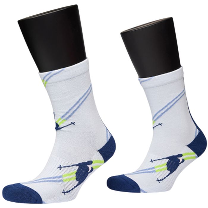 Носки треккинговые NORDSKI Outdoor (белый/голубой)