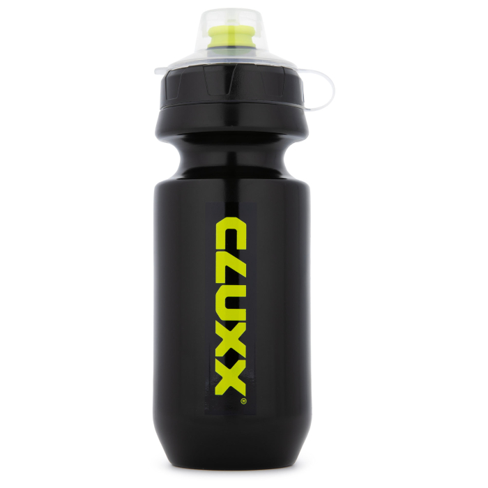 Фляга велосипедная CLUXX Ergo 550 (черный/желтый)
