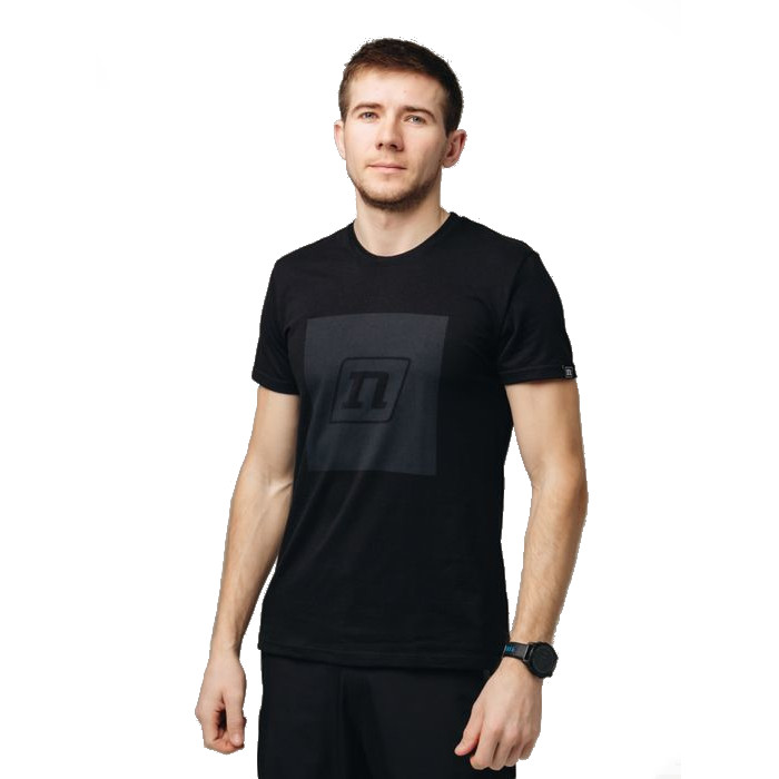 Футболка для бега NONAME Logo (черный)