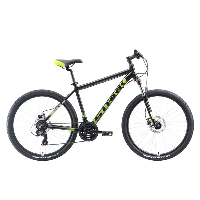 Велосипед STARK Indy 26.2 HD (черный/зеленый/белый) (2019)