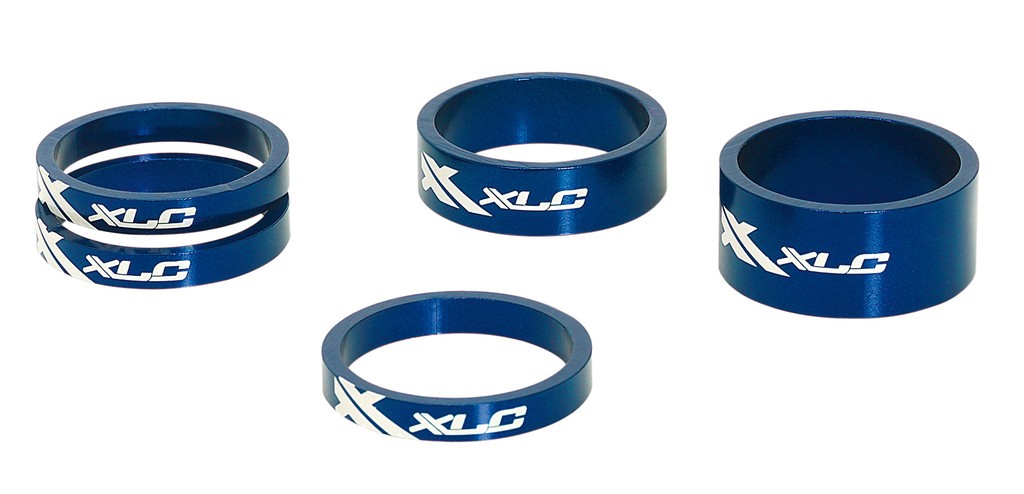 Рулевые XLC A-Head Spacer-Set AS-A02 3 x 5, 1 x 10, 1 x 15, 1 1/8&quot; blue