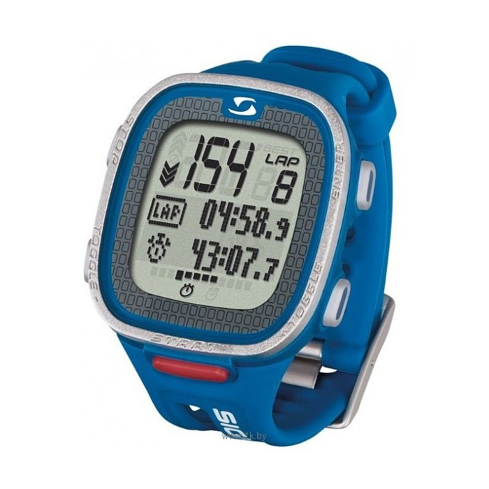 Часы спортивные SIGMA PC-26.14 (15 функций, пульсометр, таймер, код.датчик) (22612) (синий)