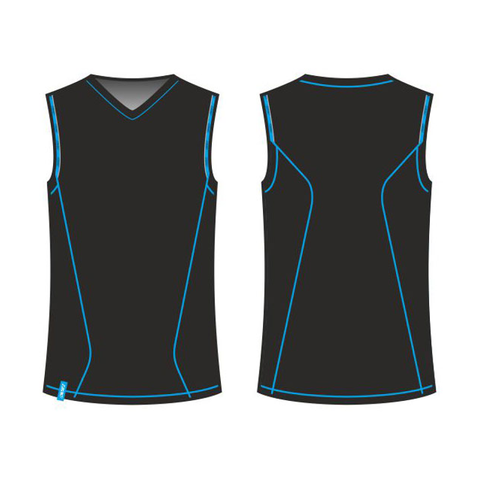 Одежда для бега KV+ Топ FIT (8S14.1) (черный)