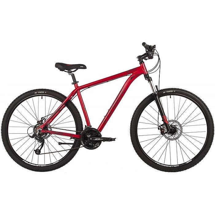 Велосипед STINGER Element Evo SE 29", Al, M-Disk Brake, 21-Speed (красный) (2022)
