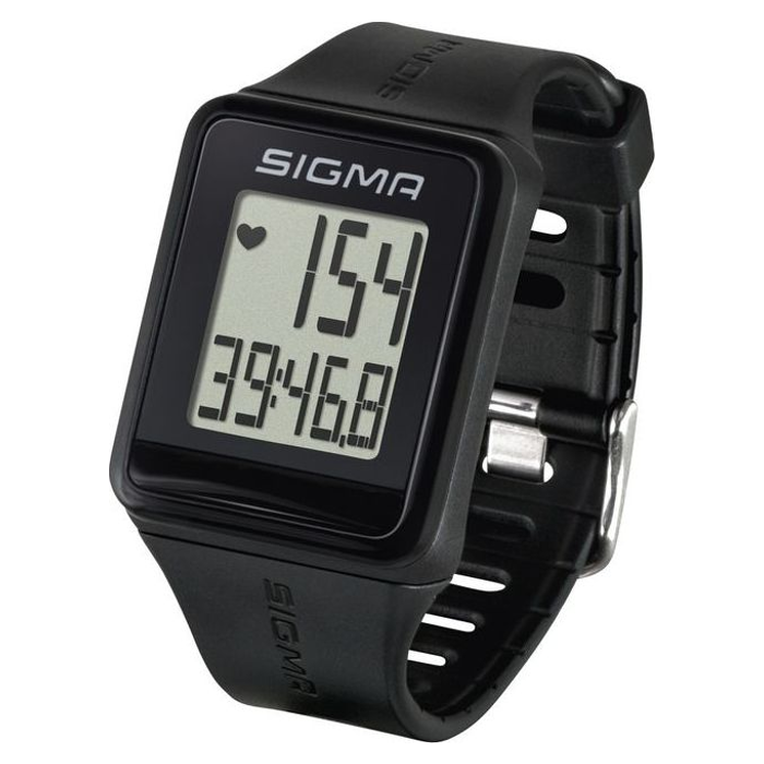 Часы спортивные SIGMA ID.GO (пульсометр с датчиком, часы, секундомер) (24500) (черный)