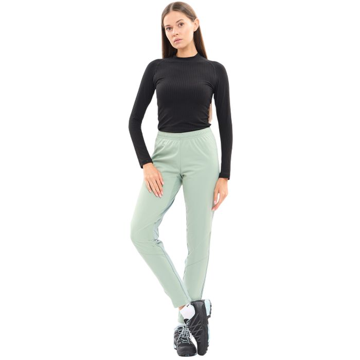 Брюки разминочные женские NORDSKI Pro (зеленый)