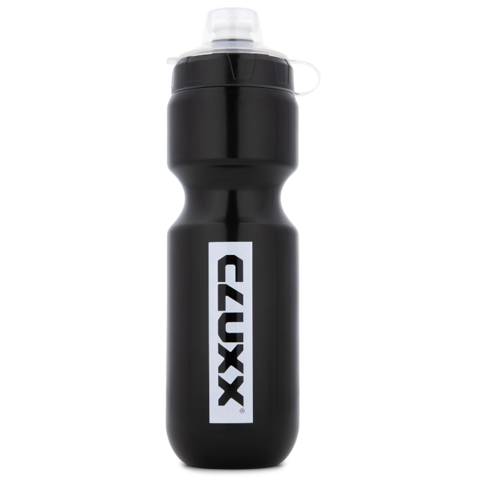 Фляга велосипедная CLUXX Ergo 750 (черный/белый) 