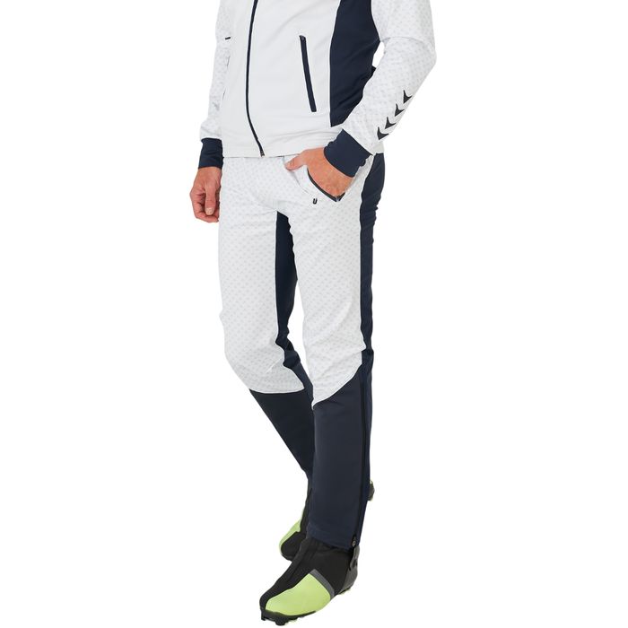 Брюки разминочные BIVIUM Баланс (белый/синий)