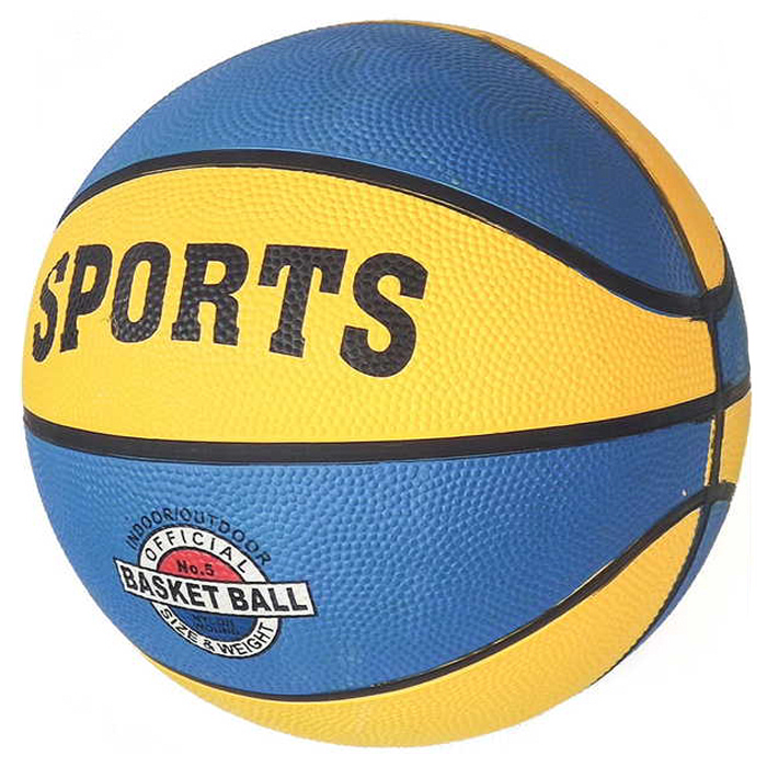 Мяч баскетбольный SPORTEX №5 (синий/желтый)
