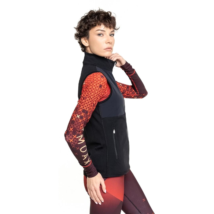 Жилет разминочный женский MOAX Force Wind (черный)