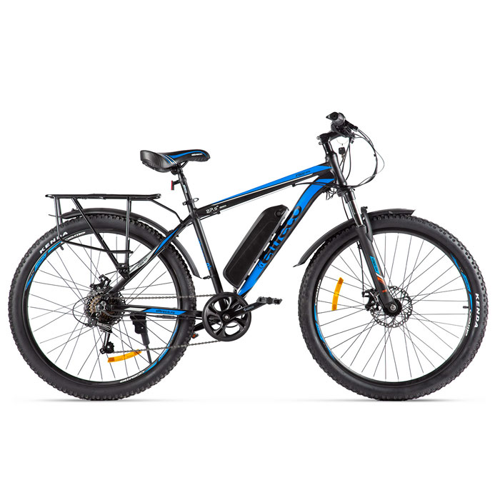 Электровелосипед ELTRECO XT 800 new 350 Wh (черный/синий) (2020)
