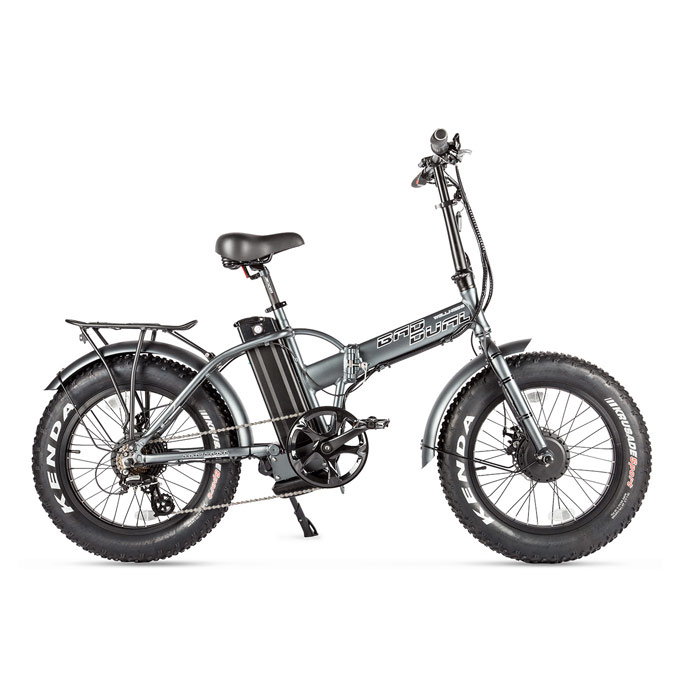 Электровелосипед WELLNESS BAD DUAL NEW 2x500 Wh (т.серый) (2019)